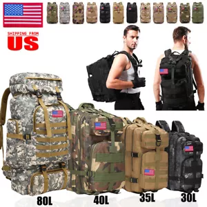 30L/40L/80L/120L Rucksack Backpack Tasche für Camping Wandern Outdoor Reise Sport - Bild 1 von 60
