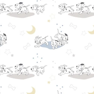 Disney 101 Dálmatas Correr Blanco 100% Algodón Tela por Yarda - Imagen 1 de 2