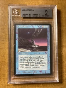 Magic The Gathering ✨MANA VORTEX ✨The Dark BGS 9 MINT RARE Reserve List 1994 MTG - Picture 1 of 2