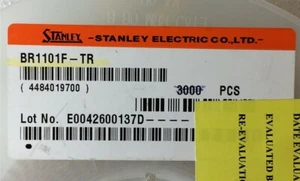 BR1101F STANLEY LED RED CLEAR 2SMD R/A ROHS 50 PIECES - Picture 1 of 1