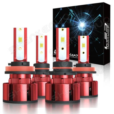 Faros LED para camioneta Chevy Silverado 2500 HD LT LTZ 2007-2021 doble cabina Foto 1 de 4