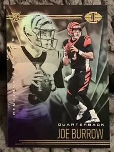 Panini Illusions Joe Burrow Bengals 2020 novato lámina de oro #5 - Imagen 1 de 2