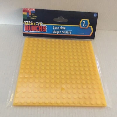 Nueva placa base de bloques de maquillaje de 5"" x 5"" - amarilla Foto 1 de 3