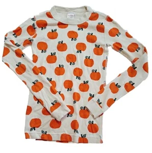 Hanna Andersson 12 Pumpkin Print Pajama Top Long Sleeve Organic Cotton - Picture 1 of 6