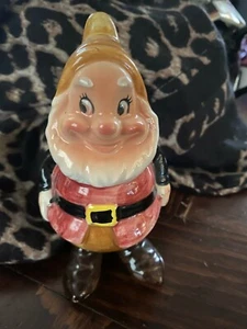 VINTAGE Disneyana DISNEY Enesco HAPPY Dwarf SNOW WHITE and the seven dwarves - Picture 1 of 5