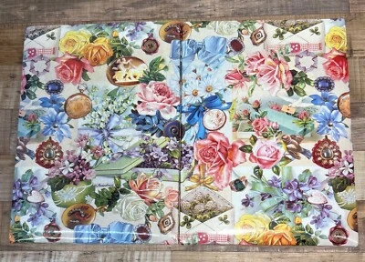 Цветочные канцелярские товары подарочная коробка с 30 пустыми цветочными картами и подходящими конвертами - Изображение 1 из 4