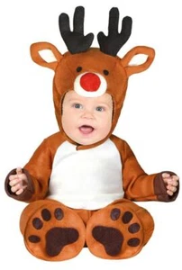 Costume renna Babbo Natale neonato bimbo bimba - Foto 1 di 1