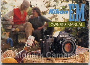 Nikon EM Instruction Book, More Camera User Manuals & Owners Guides Listed - Picture 1 of 3