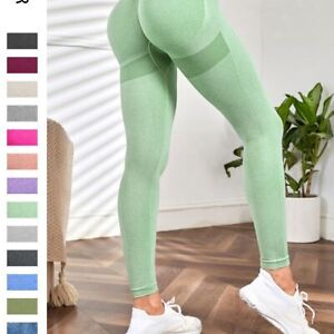 Pantalon de yoga femme extensible taille haute gymnase fitness sport fesses lifting leggings