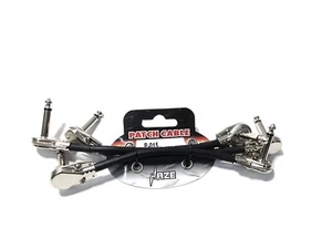 3Pcs Haze 11.5cm/4.53inch Round Patch Cable, 1/4" Right Angle Plug, Black - Bild 1 von 5