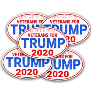 Calcomanías mini pegatinas para parachoques de Trump 2020 para Trump paquete de 5" 3 blanco - Imagen 1 de 4