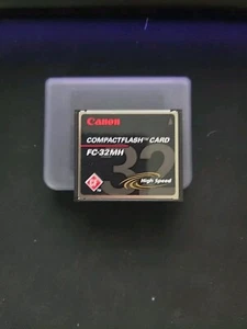 Genuine CANON CompactFlash Card FC-32MH With Case - Picture 1 of 3