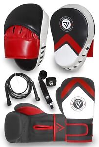 Boxing sparing punching pads and boxing gloves set  + FREE hand wraps & rope