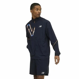 Chaqueta Cortavientos New Balance Azul oscuro - Imagen 1 de 8