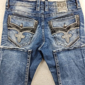 Rock & Revival Jeans Arkell Straight Herren Gr. 38 verziert bestickt - Bild 1 von 8