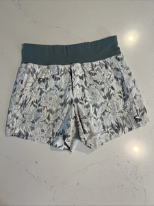 ATHLETA Trekkie North Corto Estampado Verde Oliva Floral Para Mujer Talla 0 Nuevo Sin Etiquetas - Imagen 1 de 3