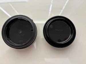 Minolta Objektiv Rückdeckel LC-1000 & Gehäusedeckel BC-1000 Set kostenloser Versand gebraucht - Bild 1 von 2