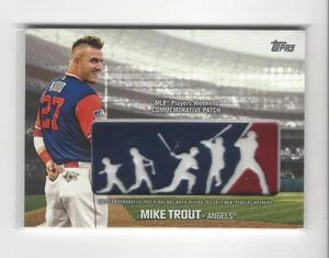 2018 Topps Players Weekend PATCH Mike Trout Angels - Picture 1 of 2