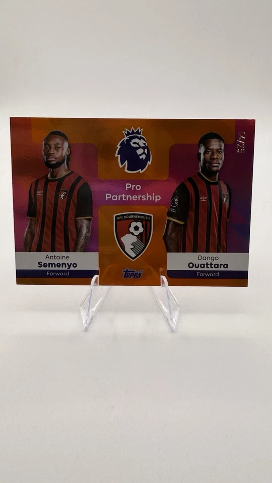 2025-26 Topps Premier League Semenyo/Ouattara Pro Partnership /25 Bournemouth - Image 1 of 3