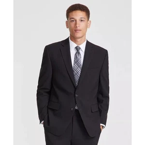 Perry Ellis Men's Solid Black Modern-Fit Nested Classic Suit Blazer Size 36R - Picture 1 of 8