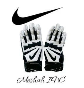 Nike Hyperbeast 2.0 Padded Impact Lineman Football Gloves White Black 3XL - Picture 1 of 3
