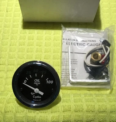 😲 NOS   Boss Hoss Motor Cycles   1427-01501   Black Face   OIL   😲 - Image 1 of 4