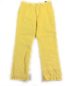 POLO Ralph Lauren Men's Classic Fit Flat Front Twill Yellow Chino Pants 36x32 - Picture 1 of 14