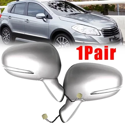 2Pcs Side Door Rearview Mirror 8PIN For Suzuki S-Cross /SX4 S-Cross 2014 2015 - Imagem 1 de 4