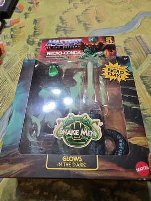 Masters of The Universe Motu Origins Necro-Conda Deluxe Serpiente Hombres Soldado Brilla  Foto 1 de 2