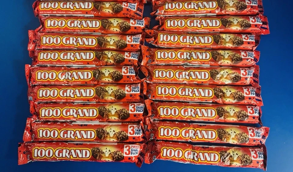 (18) 100 Grand Chocolate Bar 2.2oz Caramel Milk Chocolate,Bulk, BB: 08/2026 - Image 1 of 1