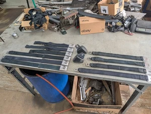 1968 GM Deluxe Black Seatbelts Buick Chevy Olds Pontiac Seat Lap Belts 1968 1970 - Picture 1 of 24