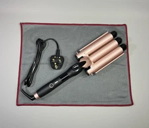 Hair Waver 25mm 3 Barrel Lockenstab Stab faltbar für lose Strandwellen leicht - Bild 1 von 24
