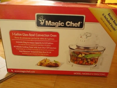 Magic Chef 3-Gallon Glass Bowl 1300-Watt Convection Electric Oven EWGC12W3 - Image 1 of 4