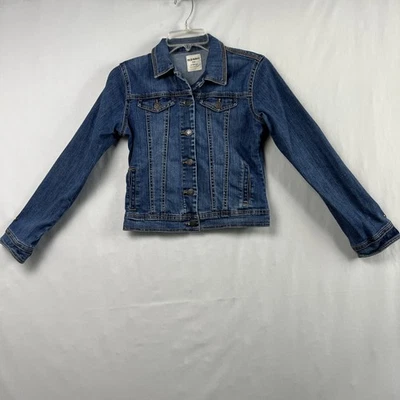 Old Navy Trucker Jean Jacket  Girls Size XL Blue Denim Classic Casual Cowgirl - Image 1 of 4