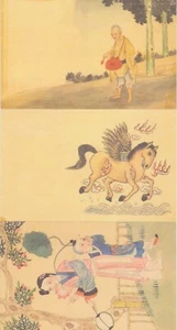 The lot of 4 vintage China Qing dynasty stationery postcards. - Picture 1 of 10