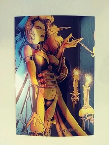 LADY DEATH - Coffin Nails MEGA CHROMIUM CARD #6 (CHAOS, 1997) - Picture 1 of 2