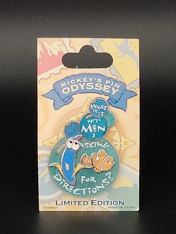 Disney DLR Mickey's Pin Odyssey 2008 What is it with men LE 500 pin Dori Marlin - Image 1 of 1