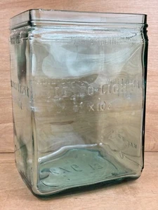 Antike Delco Light Exide KXG-13 D blau grün aqua gewelltes Glas Batterie Glas Vase - Bild 1 von 24