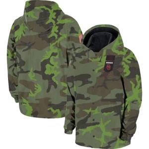 Nike Jordan Oklahoma Sooners Military Jacket Sz XL DQ2241-328 Camo OU $110 - Picture 1 of 3