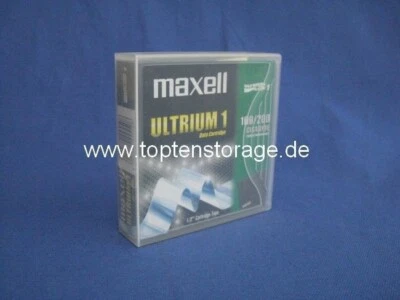 Maxell 22919300 LTO-1 Ultrium I Tape Datenkassette 100GB 200GB 4902580445508 - Bild 1 von 3
