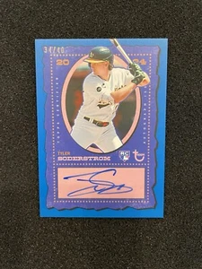 2024 Topps Brooklyn Collection Tyler Soderstrom RC Auto Blue /40! Athletics - Picture 1 of 2