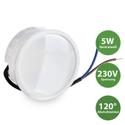 LED Modul flach flat Ersatz für GU10 Leuchtmittel  5W 4200K neutralweiß 230V - Bild 1 von 2