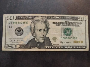 US $20 Dollar Bill Fancy Serial Number Funny/ Meme Number 808 80085 Drum & BOOBS - Picture 1 of 3