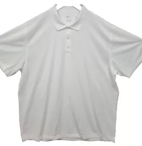 Polo Shirt uomo nuova con etichette bianca Nike Golf Dri-Fit 3 BOTTONI XXL XXLARGE 203690-100 - Foto 1 di 19
