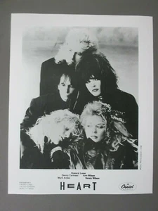 Foto promocional corazón 8 X 10 blanco y negro brillante 1987! - Imagen 1 de 1