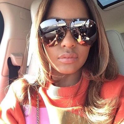 XL "Posche" DE GRAN TAMAÑO Mujeres Gafas de sol Shadz GAFAS TWIRL Moda LO ÚLTIMO 400UV Foto 1 de 4