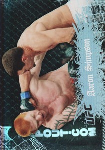 2010 Topps UFC Main Event Trading Cards #49 Aaron Simpson