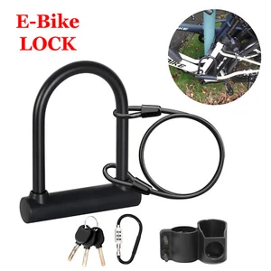 Schwerlast Fahrradschloss Diebstahlsicherung Radfahren U-Form Schloss Motorrad Legierung Fettschloss - Bild 1 von 10