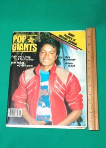 Vintage 1984 Pop TV Giants Magazine Fold Out Poster Michael Jackson Adam Ant - Picture 1 of 5