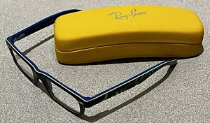 RAY BAN RB1535 3600 Eyeglasses Frame 46-16-125 Black/Blue Green Polish G254 - Picture 1 of 13